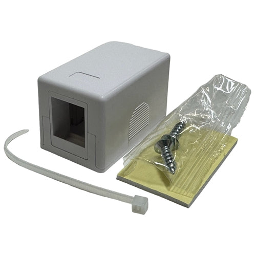 Phantom Cables SB-1P-WH Keystone Surface Mount Box, 1-Port White