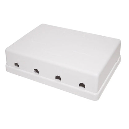 Phantom Cables SB-4P-WH Keystone Surface Mount Box, 4-Port White