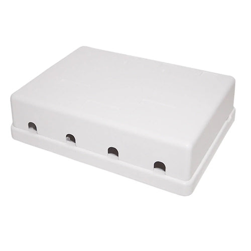 Phantom Cables SB-4P-WH Keystone Surface Mount Box, 4-Port White