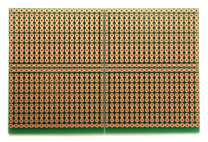 BPS Busboard SB4 Snappable PCB Breadboard with 2-HOLE and 4-HOLE Strips, 64mm x 97mm (2.5" x 3.8")