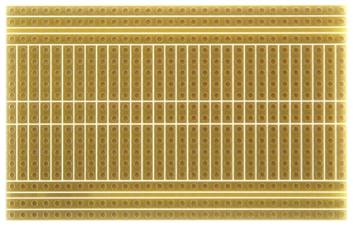 BPS Busboard SB400 Solderable PCB Breadboard for Permanent 400 Tie-Point Breadboard Projects, 76mm x 48mm (3.0" x 1.9")