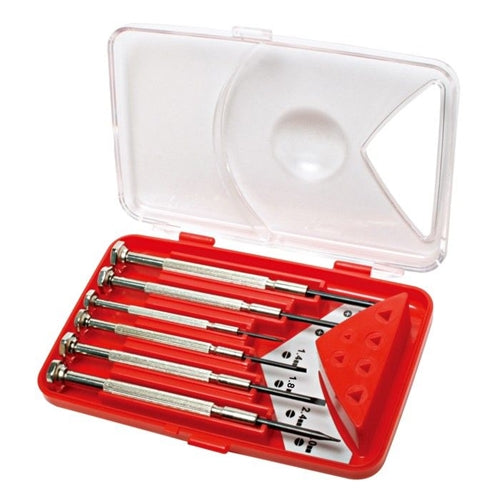 Proskit SD-9815 6-Piece Precision Screwdriver Set, Carbon Steel Blades