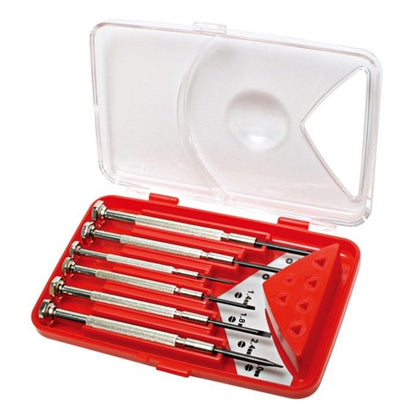 Proskit SD-9815 6-Piece Precision Screwdriver Set, Carbon Steel Blades