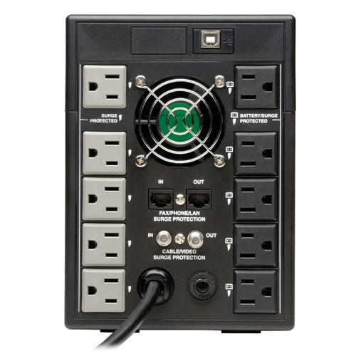 Tripplite SMART1500LCDT LCD Tower UPS 1500VA 900W 1O Outlets Line Interactive Sine Wave