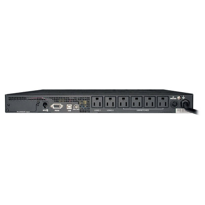 Tripplite SMART750RM1U Line-Interactive Sine Wave 1U UPS 120V 750VA 600W, Rackmount, USB, DB9 Serial