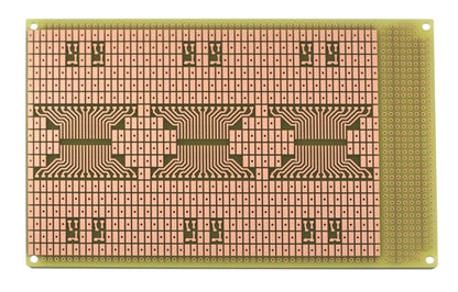 BPS Busboard SMT3U Smtboard-Size 3, Soic Footprints, 200MIL x 100MIL Pads, Unplated Holes, 100mm x 160mm (3.9" x 6.3")