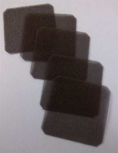 Qualtek 09450-M/45 Foam Filter 45PPI 5/Pack, Air Filter for 120mm Fans (Fan Not Included)