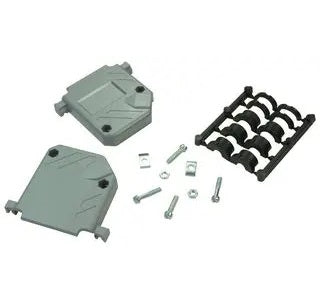 SPC14939 45 Degree Entry 25 Pin Plastic Hood, Comes with Grommets