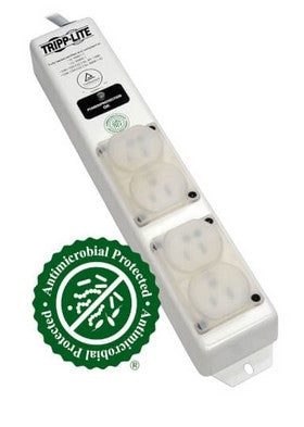 Tripplite SPS415HGULTRA Medical-Grade Power Bar w/Surge 4 Hospital-Grade Outlets, UL60601-1, 15'cord