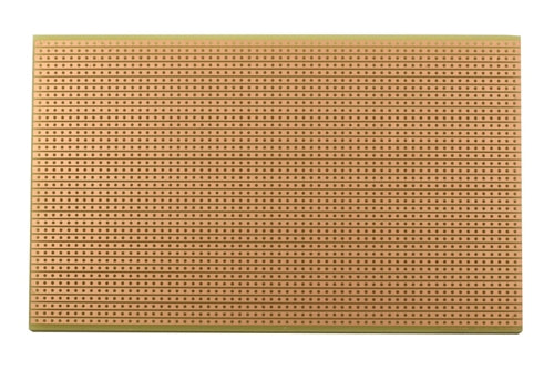 BPS Busboard ST3U STRIPBOARD-3U, Single-Sided, Uncut Strips, 100mm x 160mm (3.9" x 6.3")
