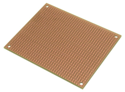 BPS Busboard ST2 Stripboard Size 2, Single-Sided, Uncut Strips, Mounting Holes, 100mm x 80mm (3.94" x 3.15")