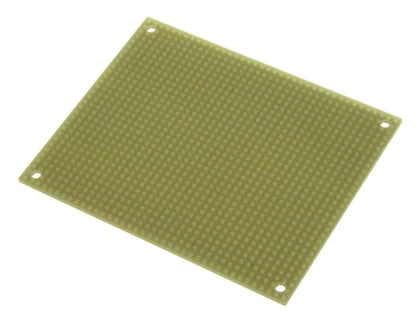 BPS Busboard ST2 Stripboard Size 2, Single-Sided, Uncut Strips, Mounting Holes, 100mm x 80mm (3.94" x 3.15")