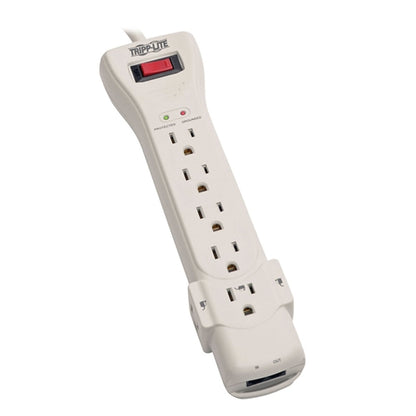 Tripplite SUPER7TEL 7 Outlet Surge Protector 7' Cord, 2520 Joules Rating, Fax/Modem Protection, RJ11