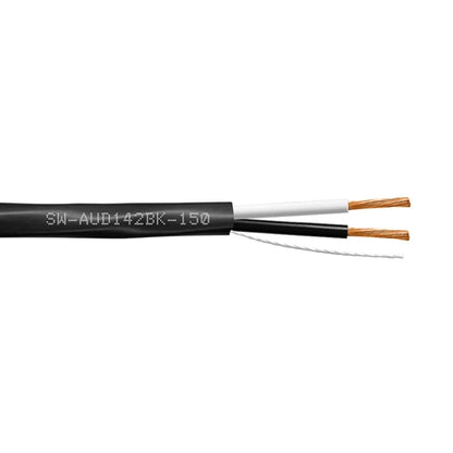Syncable SW-AUD142BK Speaker Wire 14AWG 2 Conductor Stranded Oxygen Free BC, Black PVC, c(UL) CMG/FT4 (300M = Full Box)