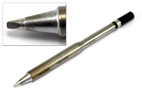 Hakko T22-D16 Chisel Tip, 1.6 x 12mm, for the FM-2030 and FM-2031 Soldering Iron Handpiece