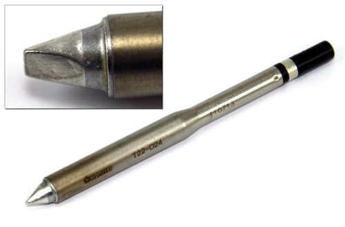 Hakko T22-D24 Chisel Tip, 2.4 x 7mm, for the FM-2030 and FM-2031 Soldering Iron Handpiece