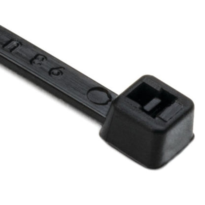 Hellermann Tyton T30R0M4 Standard Cable Tie 6" Length 30LB Tensile Strength, Black 1000/Pack