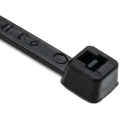 Hellermann Tyton T30R0M4 Standard Cable Tie 6" Length 30LB Tensile Strength, Black 1000/Pack