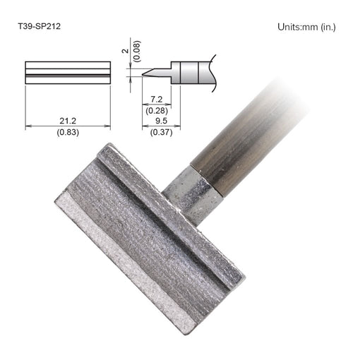Hakko T39-SP212 Blade Tip 21.2mm, for the FX-971 Soldering Station
