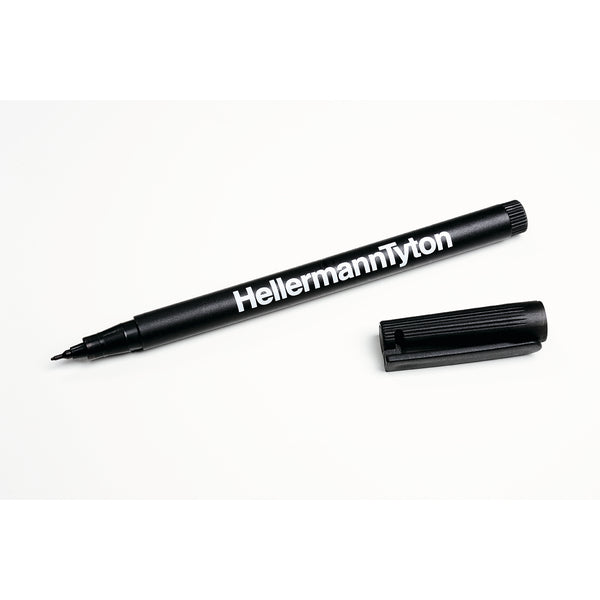 Hellermann Tyton T82S Felt Tip Pen, Black, 2/pkg