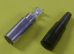 Switchcraft TA5MX 5 Pin Male Mini XLR Cable Mount Connector, Silver Pins, Nickel Housing, Tini-Qg