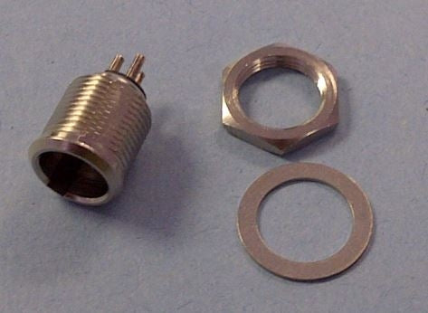 Switchcraft TB3M 3 Pin Male Mini XLR Circular Panel Mount Connector, Silver Contacts, Nickel Housing, Tini-Qg