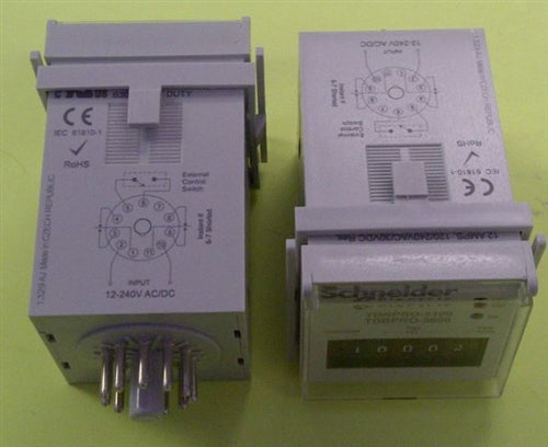 Schneider TDRPRO-5100 Time Delay Relay 12-240VAC/DC 11 Pin DPDT, 10 Function