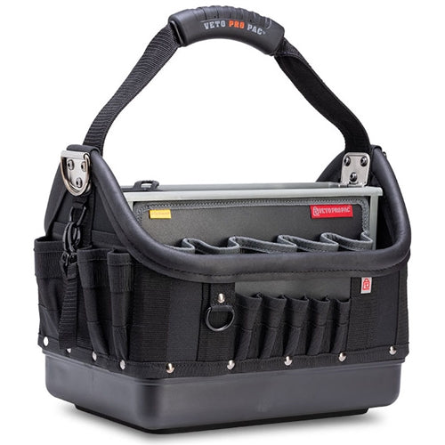 VETO PRO PAC TECH OT-LC BLACKOUT LARGE OPEN TOP TECHNICIANS TOOL BAG (H:12" W:16" D:12") VPP10790