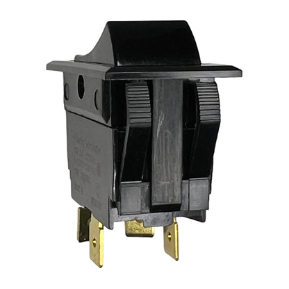 Carling TIGK721-6S-BL-NBL Heavy Duty Rocker Switch DPST On-Off, 20A@125VAC (1-1/2HP) / 20A@250VAC (2HP), QC Terminal