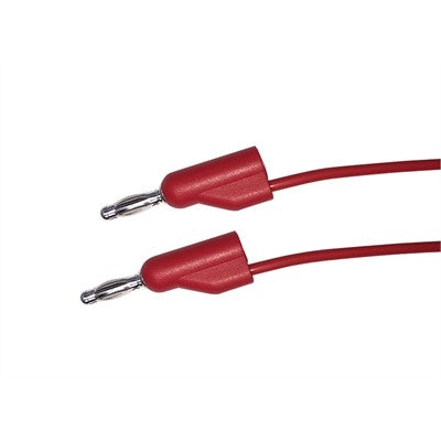 Circuit-Test TLE248R 48" Stacking Banana Plug Patch Cord, Red
