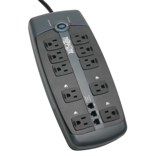 Tripplite TLP1008TEL 10 Outlet Surge Protector with Tel/DSL Protection