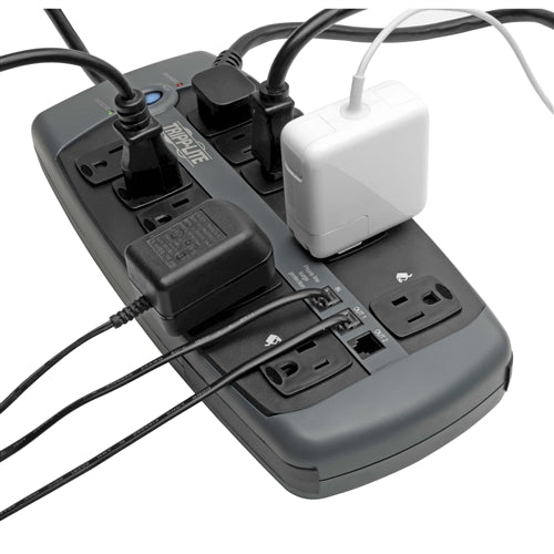 Tripplite TLP1008TEL 10 Outlet Surge Protector with Tel/DSL Protection