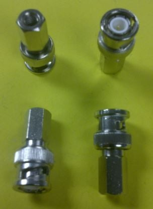 B&L RF BNC Twist-On Male Connector for RG58 50 Ohm TOBNC10-58