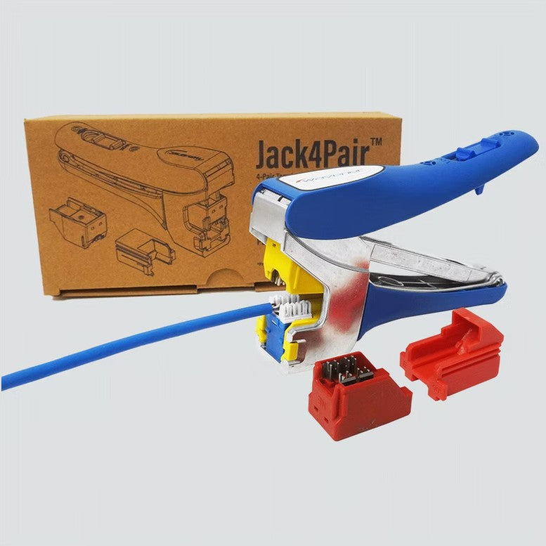PSI Data 110-TYPE Termination Tool, 2 Heads for 90 and 180 Degree, Suitable for HD-5E, HD-6E and HD-6A Keystone Jacks