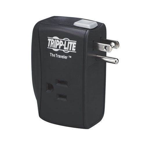 Tripplite TRAVELER 2 Outlet Portable Surge Protector, Fax/Modem Protection