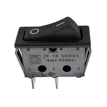 ZF Electronics TRG22F2FBBNN Thin Rocker Switch SPST On-Off, 16A@125VAC/250VAC CSA, On/Off Markings, QC Terminals