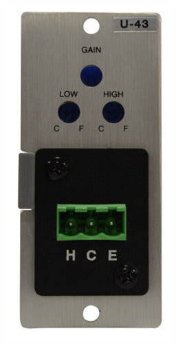 TOA U-43S Auxiliary Module, with Eq, Mute-Send, 220k Ohm, 900 Series Module