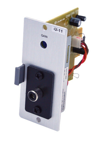 TOA U-11R Auxiliary Module, Mute-Receive, Gain Control, RCA Input, 220k Ohm, 900 Series Module