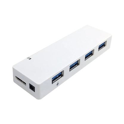 Phantom Cables USB-HUB3-04WH White 4-Port USB 3.0 Hub, 5V/4AMP DC Power Supply Included
