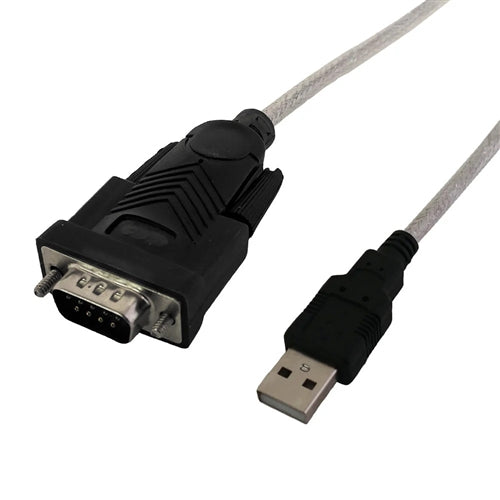 Phantom Cables USB-SER-06 USB Type-A Male to DB9 Male Serial Converter, 6ft