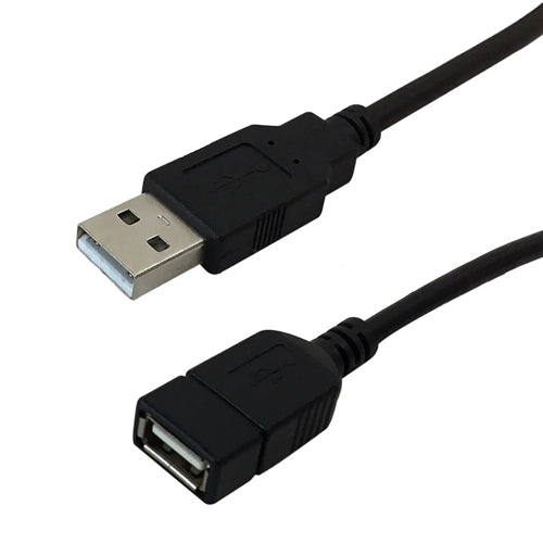 Phantom Cables USBAA6FT Hi-Speed USB Extension Cable USB 2.0, Type-A Male to Type-A Female, 480 MBps 1.8M (6 Ft.), Black