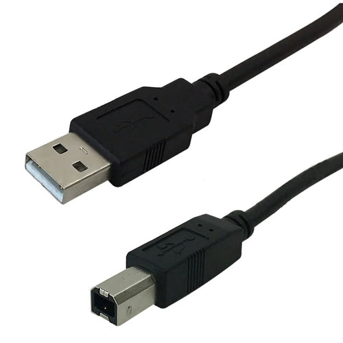 Phantom Cables USBAB6FT Hi-Speed USB B Device Cable, USB 2.0, Type-A Male to Type-B Male, 480 MBps, 1.8M (6 Ft.), Black