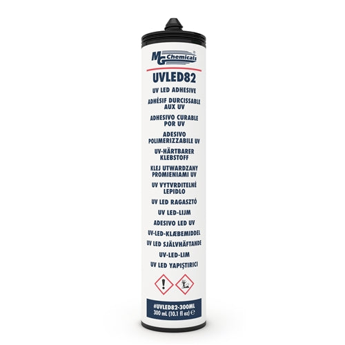 MG Chemicals UVLED82-300ML UV LED Adhesive, 300mL Cartridge