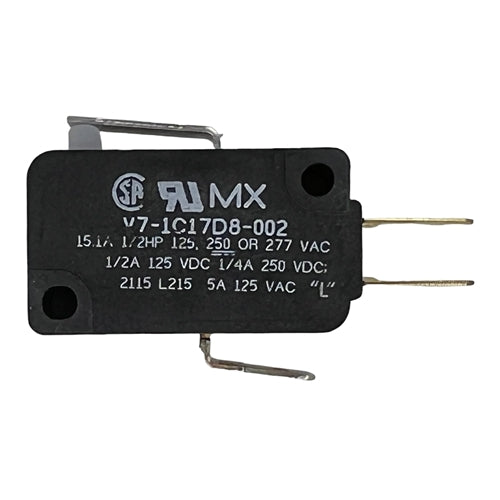 Honeywell V7-1C17D8-002 Miniature Basic Switch SPDT, Straight Lever, 15A/125VAC 0.5A/125VDC, .187" QC, Micro Switch