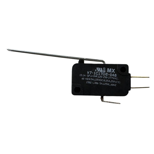Honeywell V7-1C17D8-048 Miniature Basic Switch SPDT, Straight Lever, 15A/125VAC 0.5A/125VDC, .187" QC, Micro Switch
