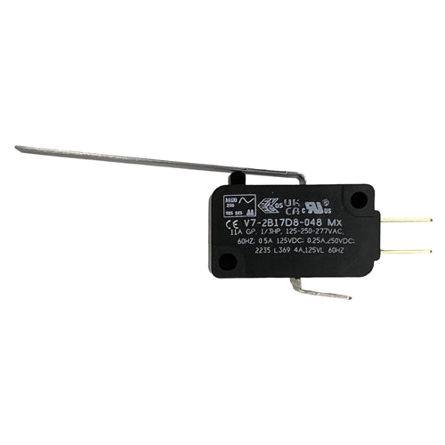 Honeywell V7-2B17D8-048 Miniature Basic Switch SPDT, Straight Lever, 11A/125VAC 0.5A/125VDC, .187" QC, Micro Switch