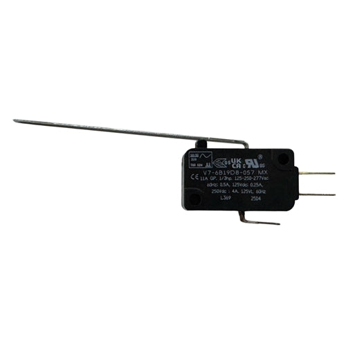 Honeywell V7-6B19D8-057 Miniature Basic Switch SPDT, Straight Lever, 11A/125VAC 0.5A/125VDC, .187" QC, Micro Switch