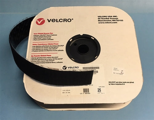 Velcro VH2CUT 2" Hook Black Self Adhesive, Sold by the Meter (23M = Full Roll)