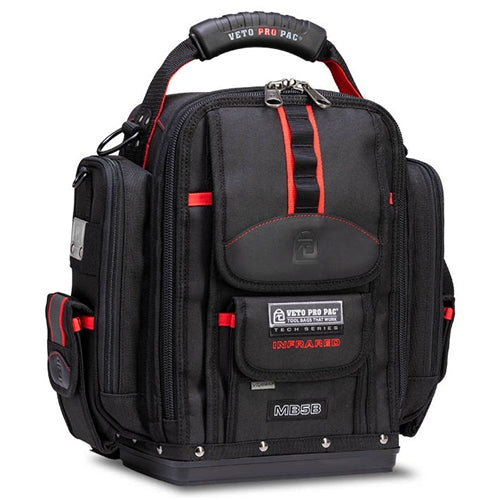 VETO PRO PAC MB5B INFRARED EXTRA-LARGE METER BAG, NEW BLACK AND RED COLOR SCHEME (H:15" W:15" D:8") VPP10851
