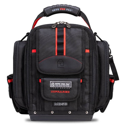 VETO PRO PAC MB5B INFRARED EXTRA-LARGE METER BAG, NEW BLACK AND RED COLOR SCHEME (H:15" W:15" D:8") VPP10851